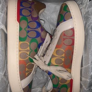 coach sneakers rainbow